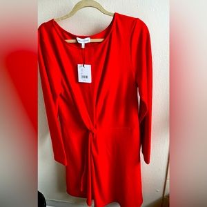 NWT Gibson Latimer Scarlet Dress, Size Large.